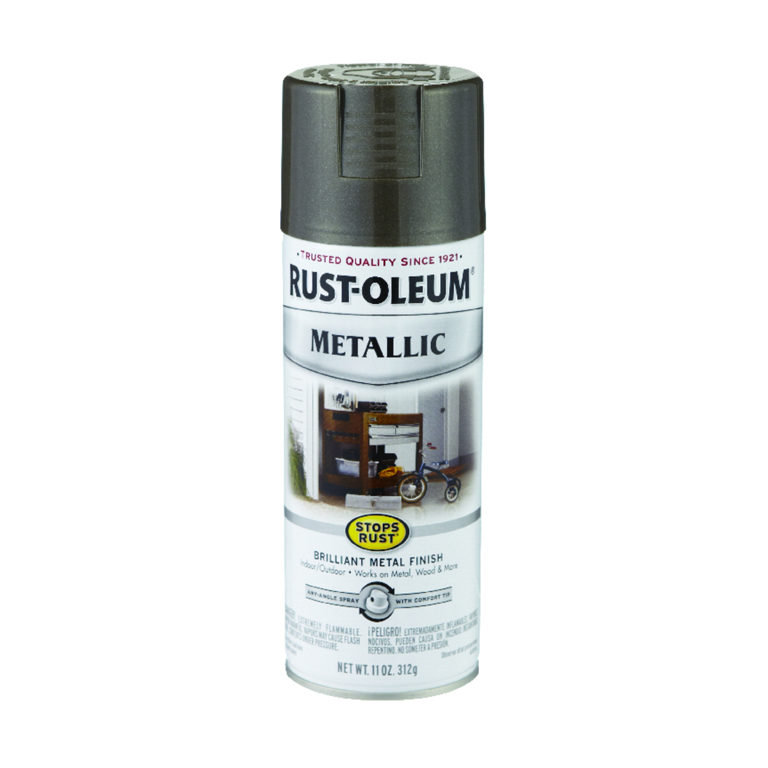 Metallic Spray Paint, Dark Bronze, 11-oz.