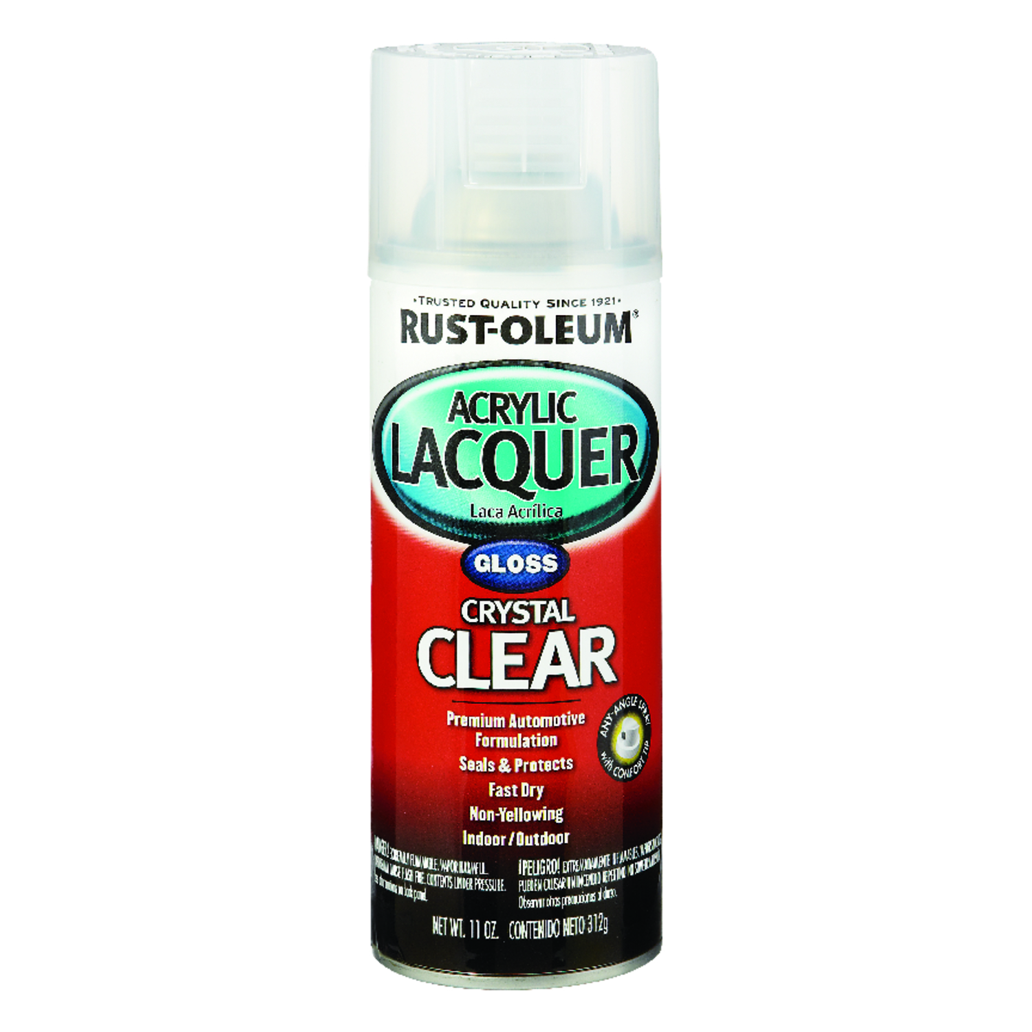 Acrylic Lacquer Spray, Automotive, Clear Gloss, 11-oz.