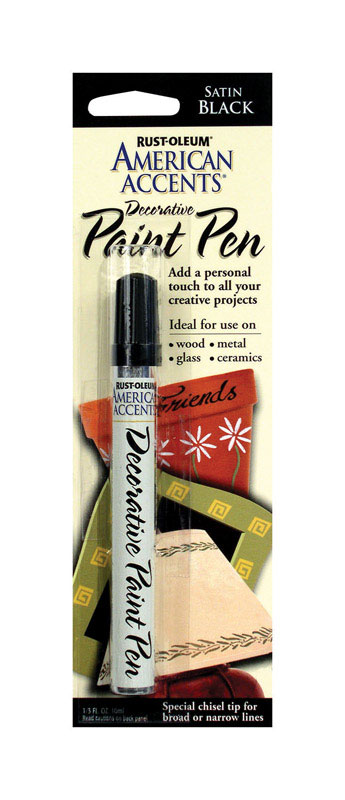 Craft Satin Black Decorative Paint Pen - 1/3 Oz. Oil Based