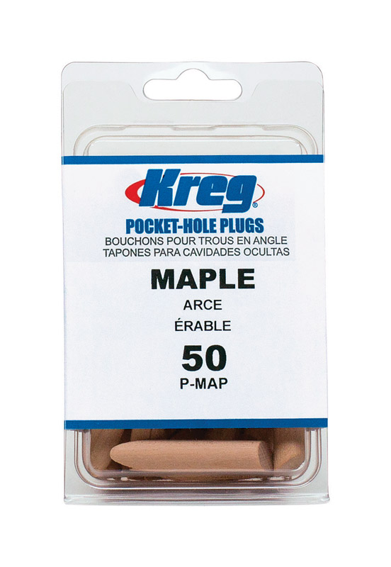 Maple Wood Plugs 1-1/2 In. Brown 1 Pc For Pocket-hole Concealment