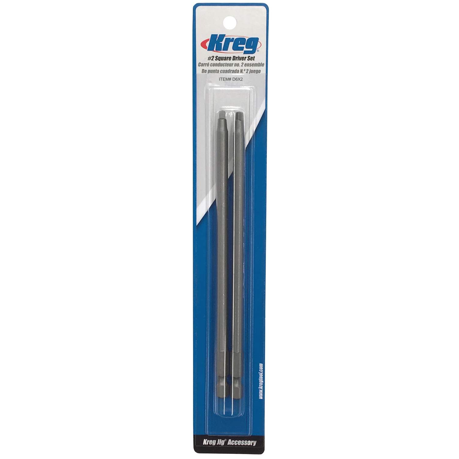 Kreg 6 In. #2 Square Driver Combo (2-Pack)