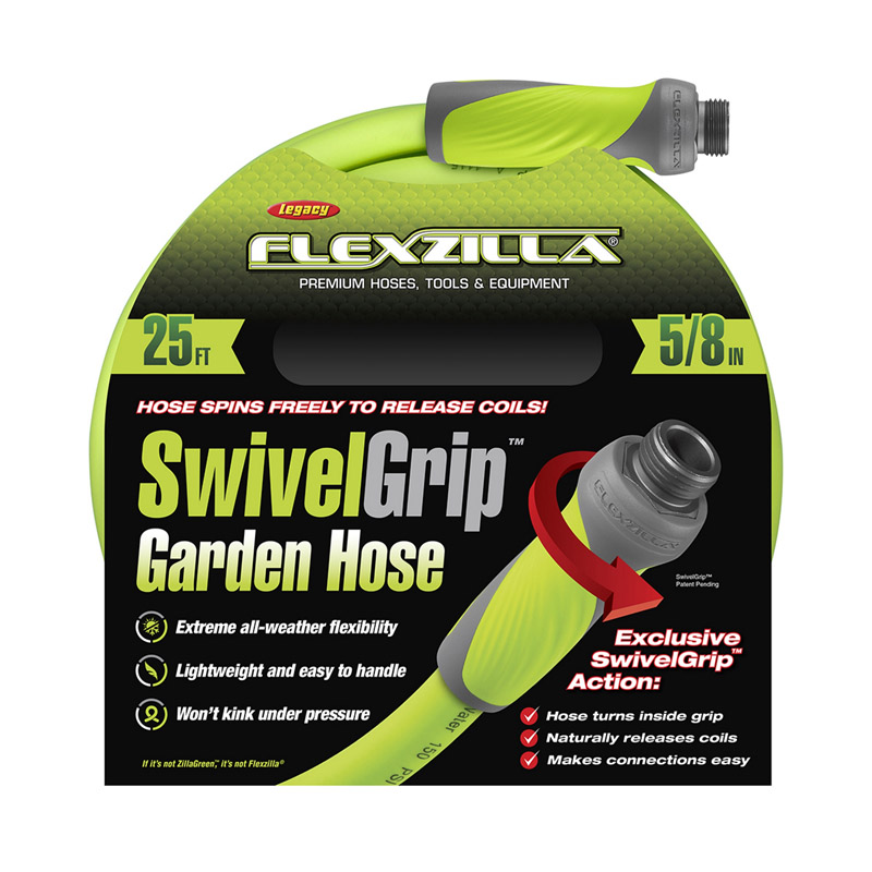 5/8 In. Dia. X 25 Ft. L Drinking Water Safe Garden Hose With Swivelgrip