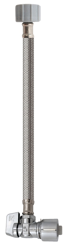 5/8 In. X 12 In. Stainless Steel Quick Lock Toilet Supply Tube With Angled Valve