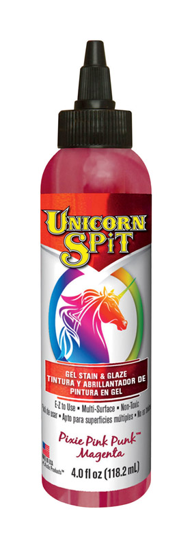 Unicorn Spit 4 Oz. Pixie Pink Paint, Gel Stain & Glaze