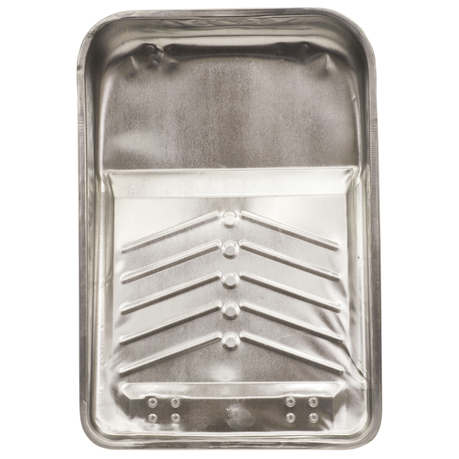 Deep Well 2 Quart Metal Paint Tray With Ladder Grips For 9 Inch Rollers