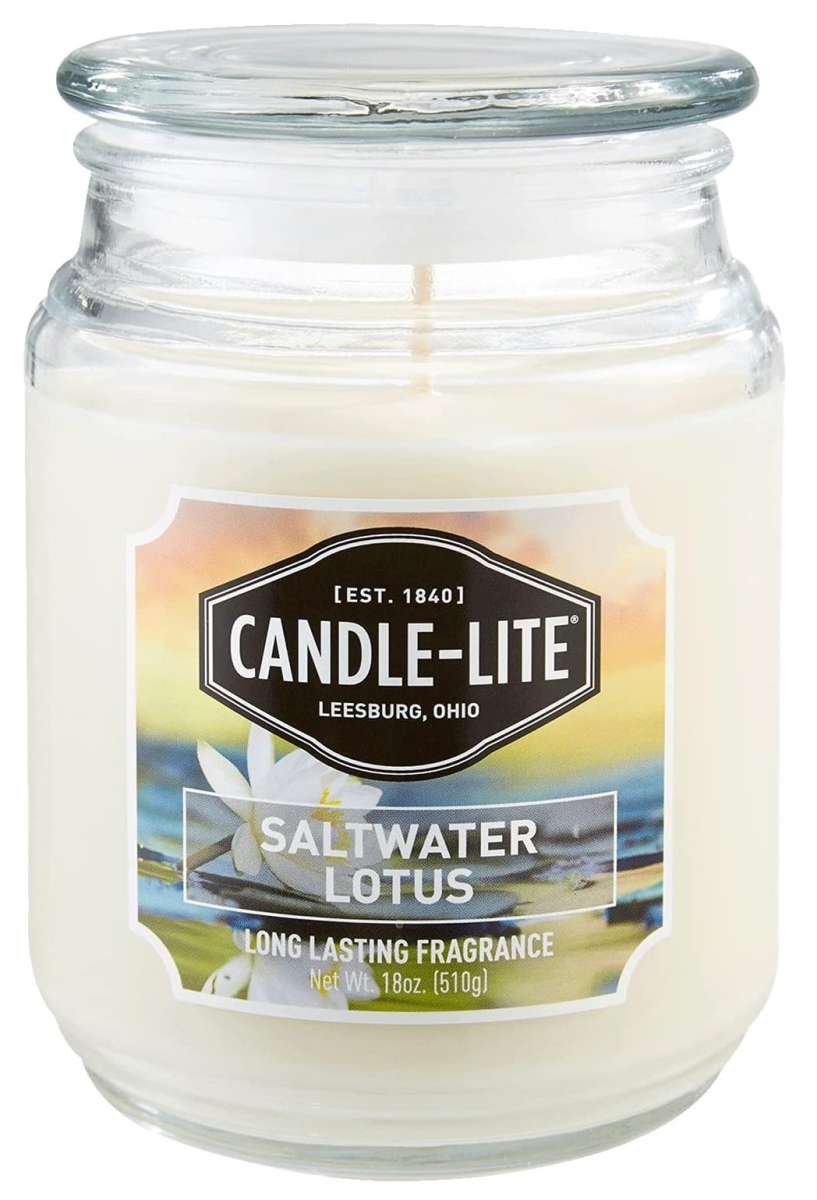 Candle-Lite 18 Oz. Everyday Saltwater Lotus Jar Candle