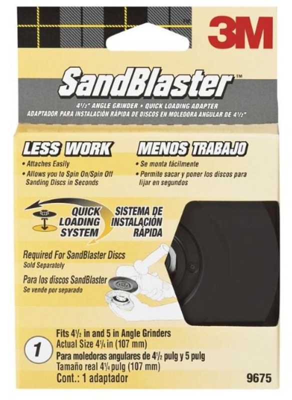 3M Sandblaster 4-1/2 In. Angle Grinder Backing Pad
