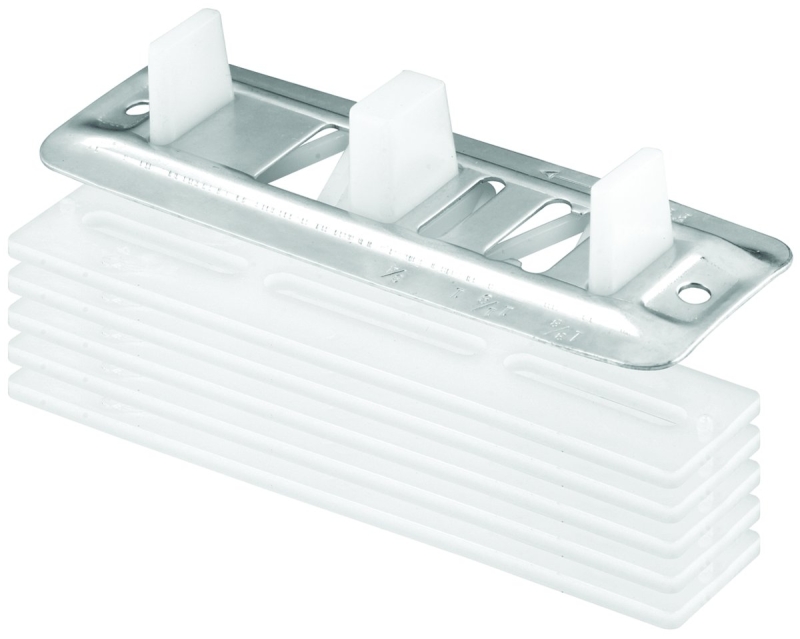 Bypass Sliding Door Floor Mount Guide & Carpet Riser, Adjustable 1/8 x 5 In.