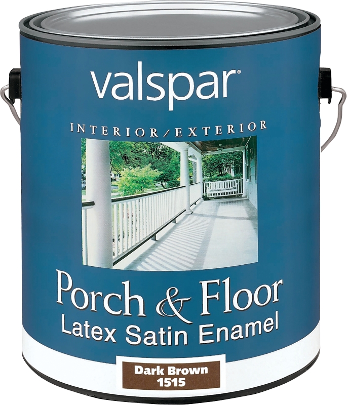 1 Gallon Dark Brown Self-priming Latex Satin Porch & Floor Enamel