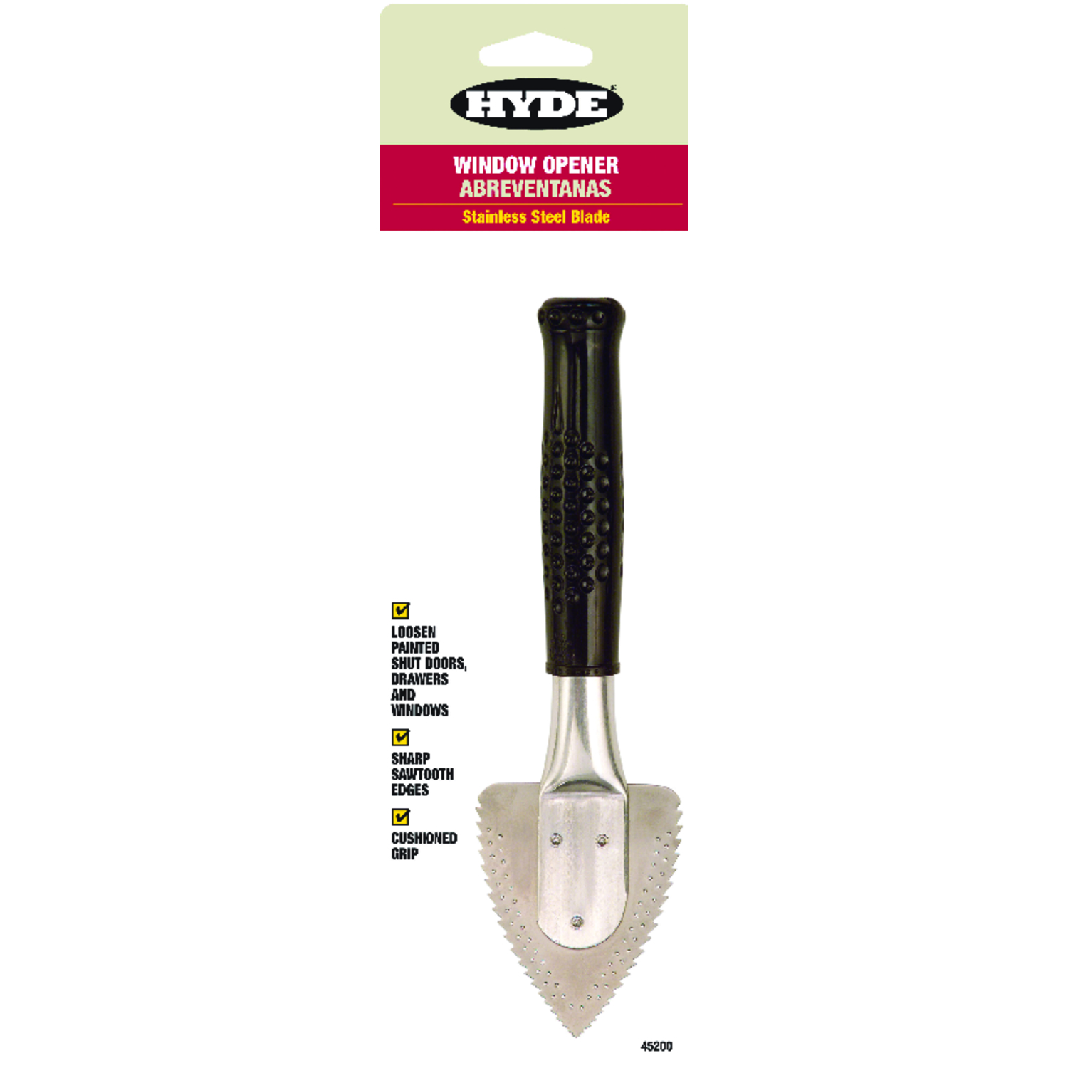 Window Opener Tool, Stainless Steel Saw Tooth Blade
