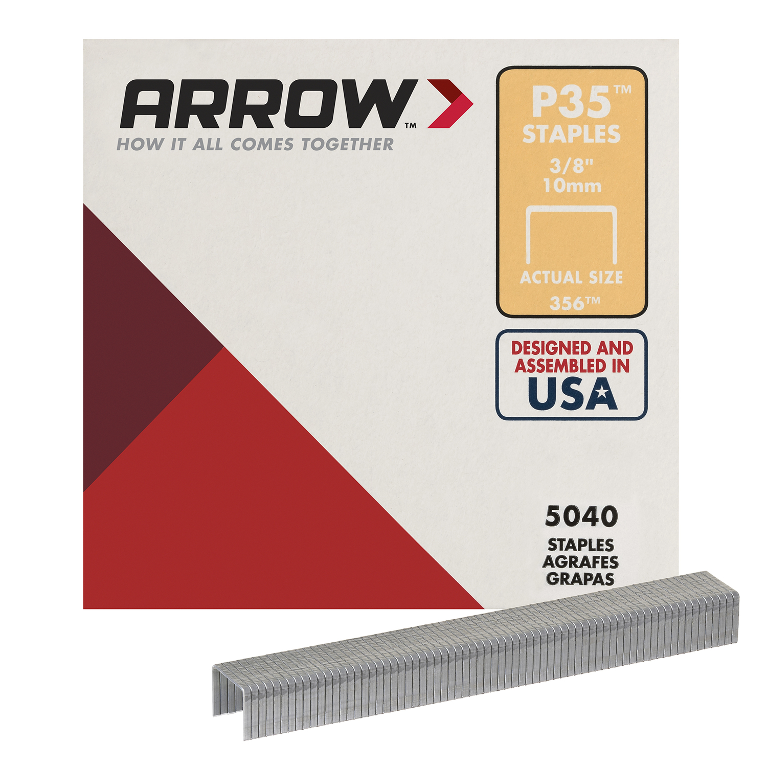 Arrow P35 Plier Type Staple, 3/8 In. (5040-Pack)