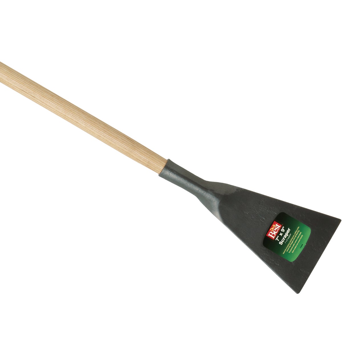 Superscraper 7 In. Steel Blade With 54 In. Wood Handle Sidewalk Scraper