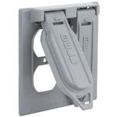 5964-1 Weatherproof Gray Outdoor Electrical Cover For Switches And Outlets