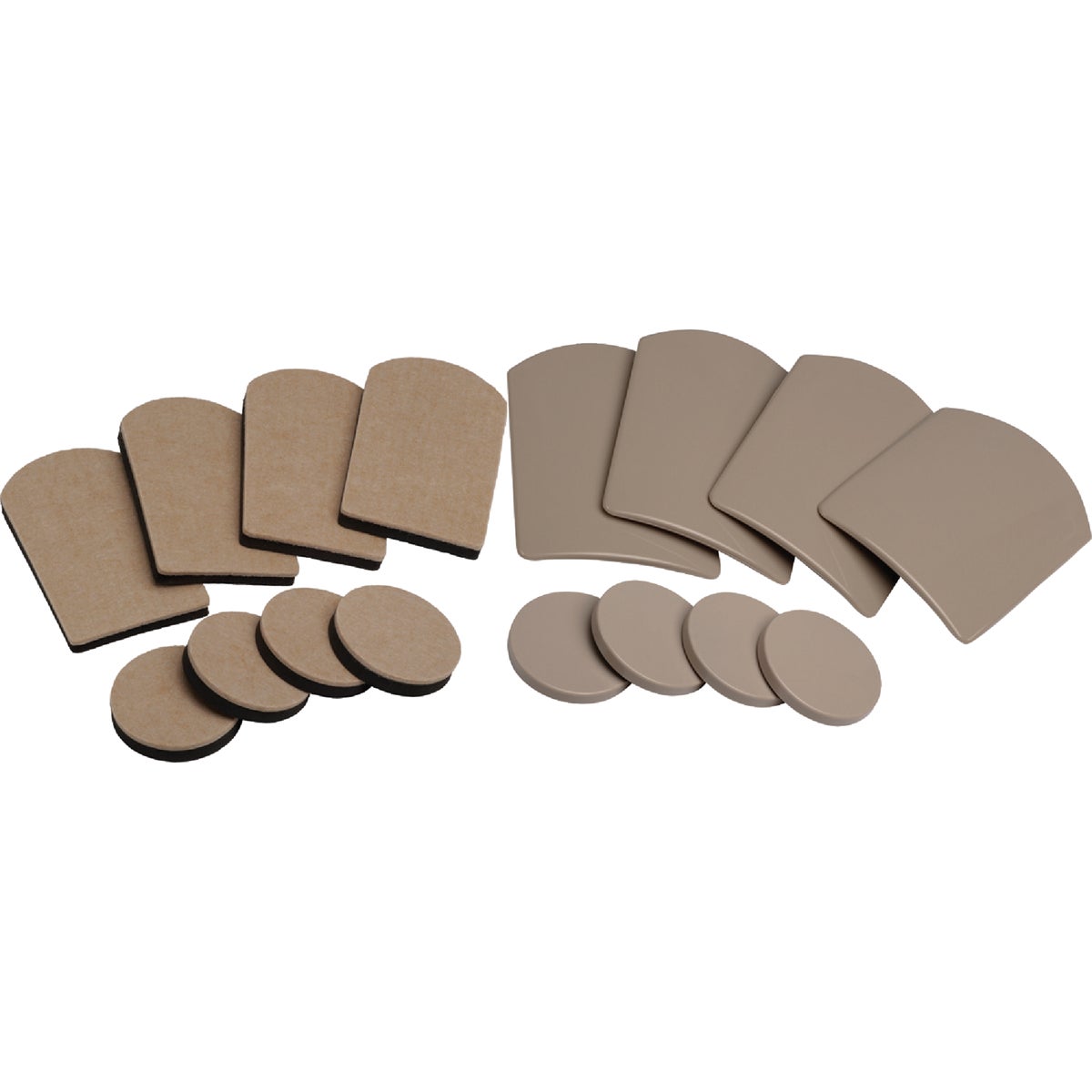 Easy Mover Pad Assortment, 16-piece Set With Various Sizes And Shapes