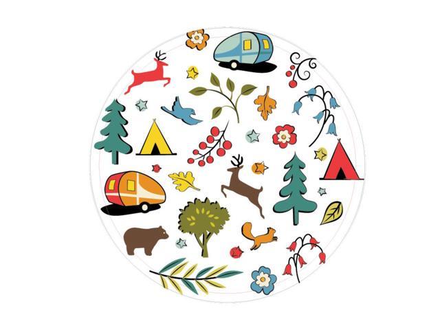Camp Casual 10 In. Eco-Friendly Into the Woods Design Paper Plates (24 Count)