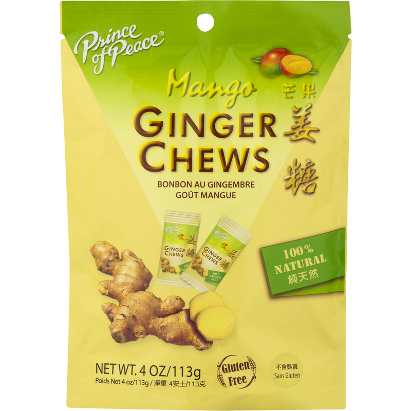 Mango And Ginger Chews 4 Oz - Delicious Chewy Candy