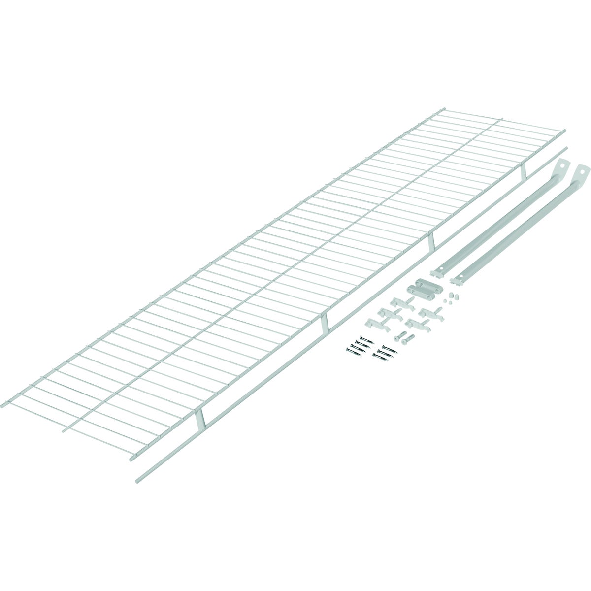 4 Ft. Wardrobe Shelving Kit With Hardware - Epoxy-coated Steel