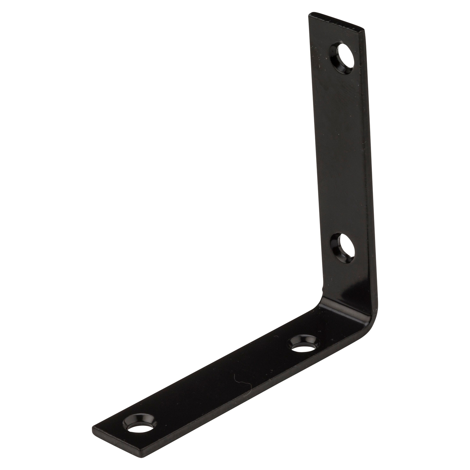 Corner Brace, Black, 3-1/2 x 3/4 In.