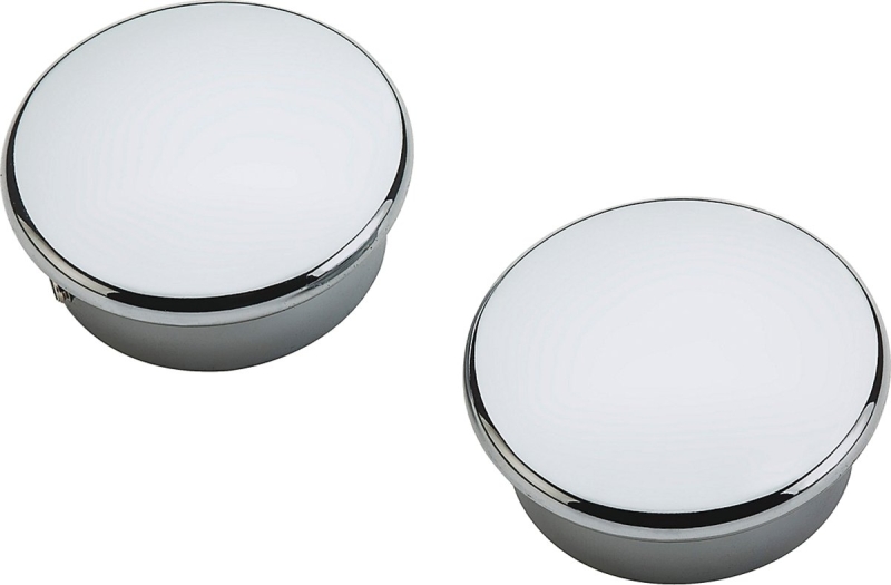 1-5/16 In. Polished Chrome Metal Closet Rod End Caps - Set Of 2