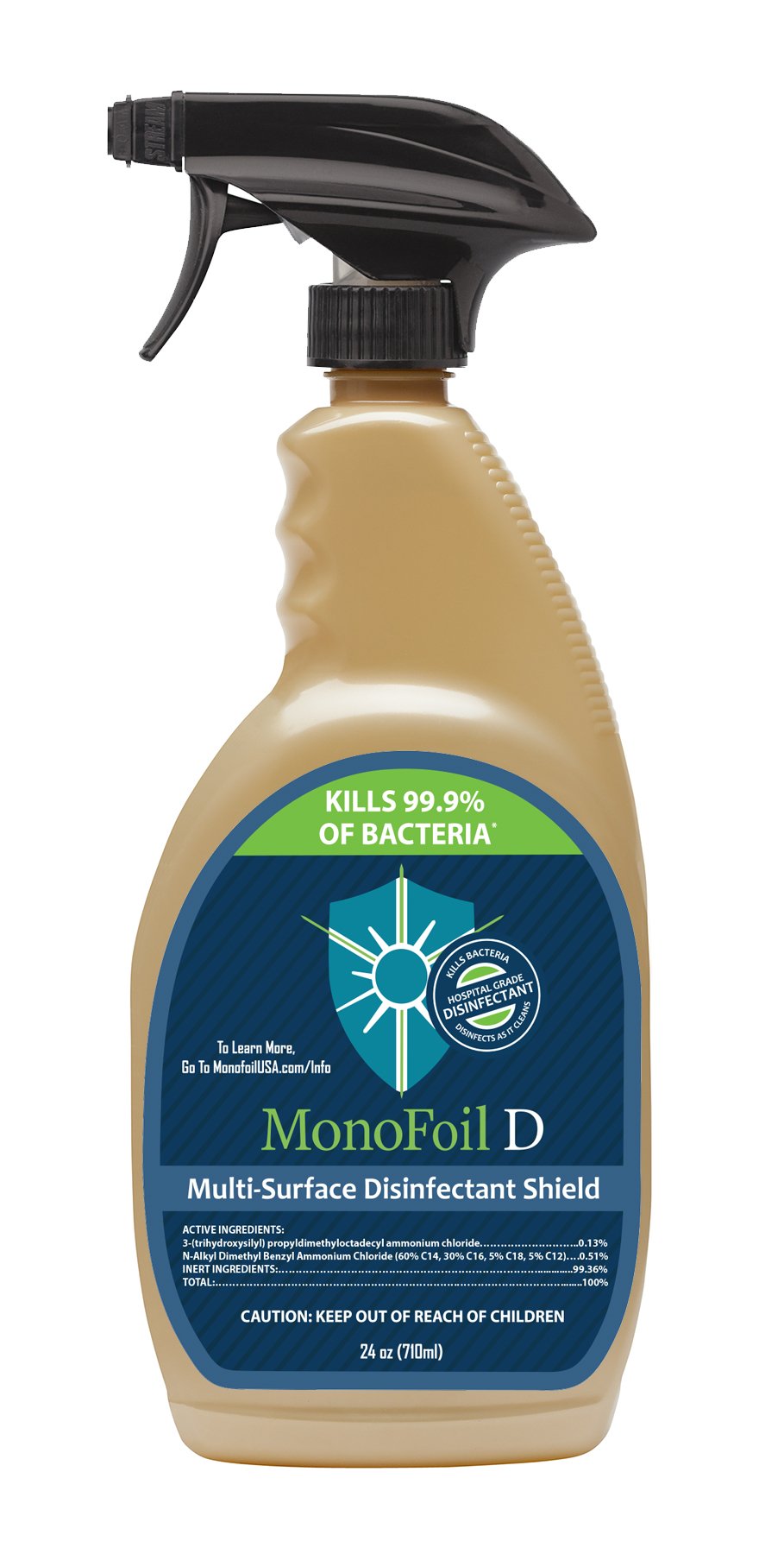 Multi-action Disinfectant Antimicrobial Spray, 24 Oz. - Kills 99.9% Of Bacteria