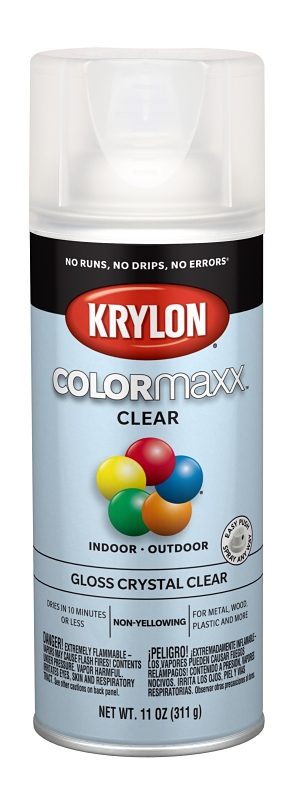 COLORmaxx Spray Paint, Clear Gloss, 12-oz.