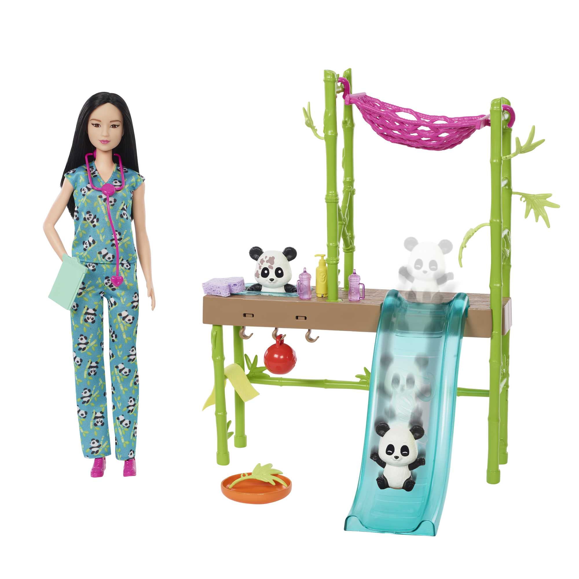 Panda Rescue Playset With Doll, 20+ Accessories, And Color Change Feature