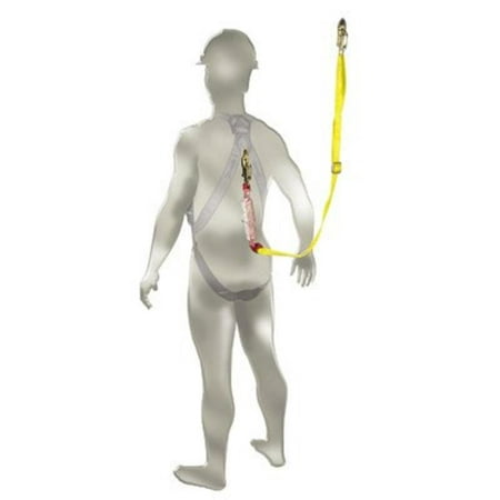 Sure-stop Single Leg Shock Absorbing Lanyard With Small Snaphook - Model 10096790