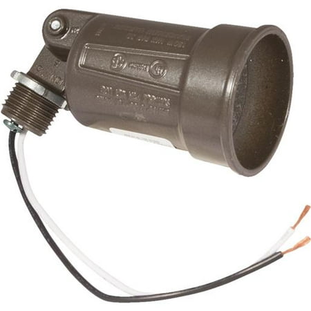 Single Weatherproof Outdoor Lampholder, Model 5941-6, Bronze Finish