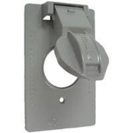 Gray Outdoor Weatherproof Electrical Receptacle Cover 5913-1
