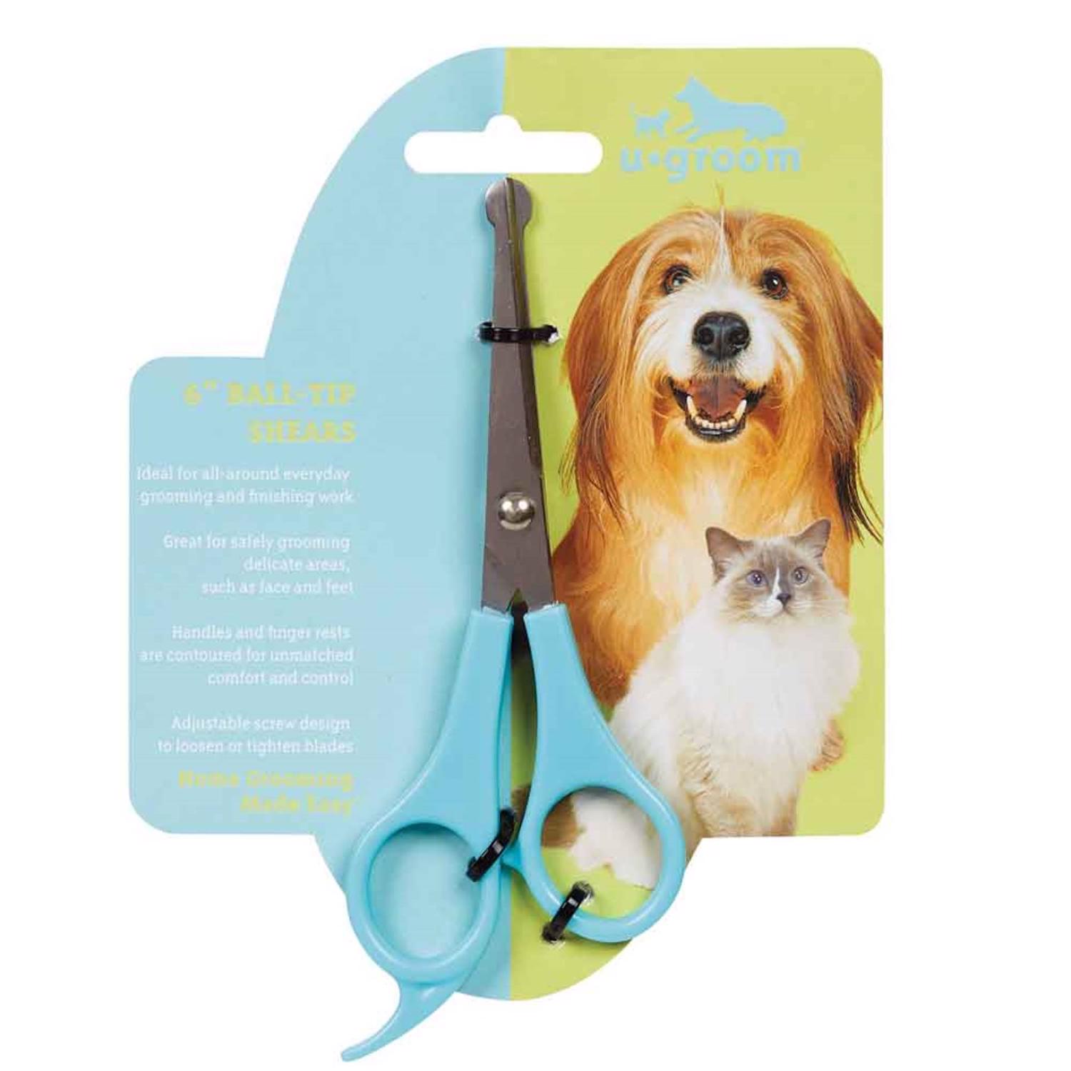 U-groom 6 In. Ball-Tip Pet Grooming Shears