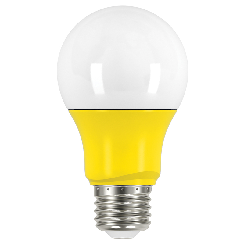 2 Watts A19 Led Bulb 200 Lumens Yellow E26 Base 120v Model S9645