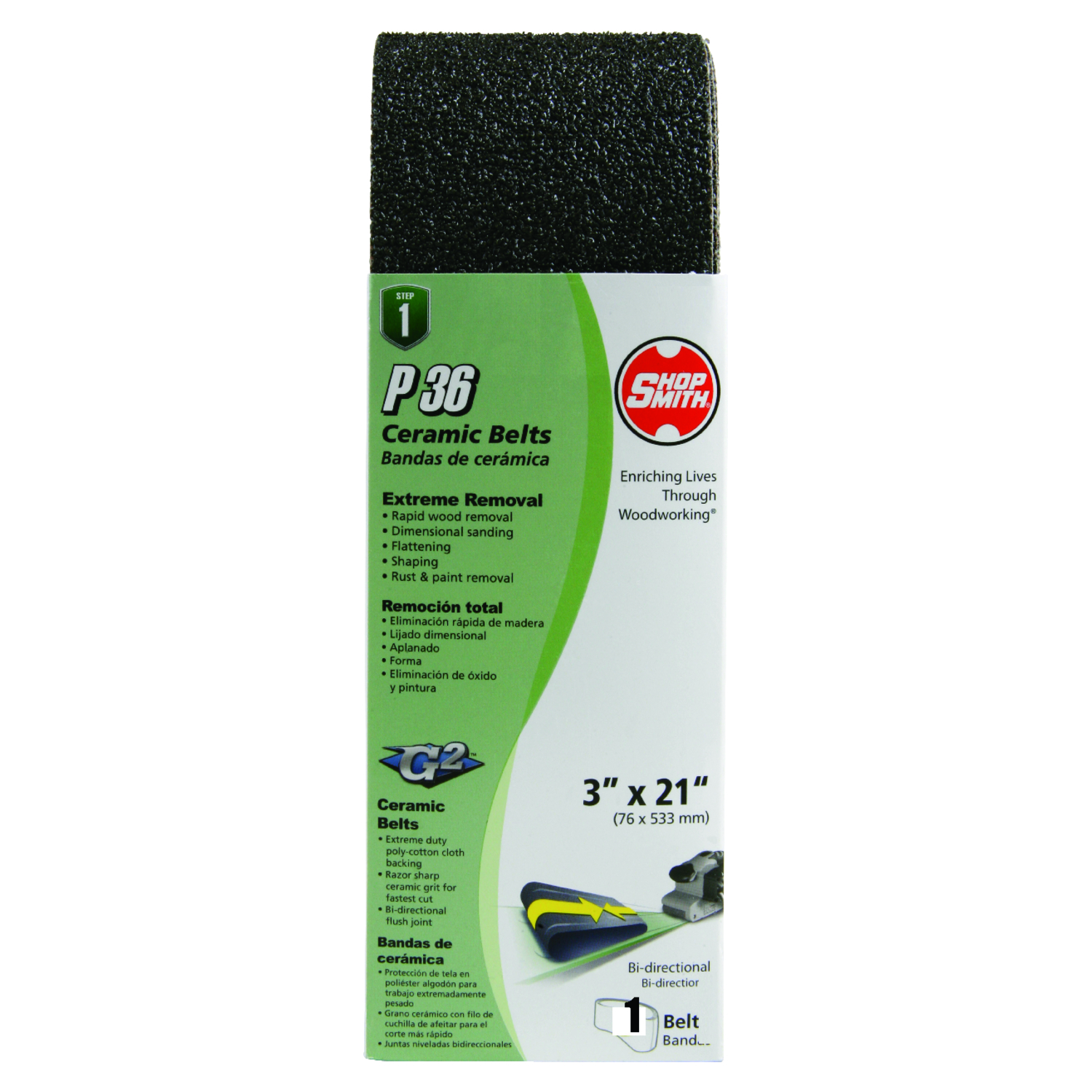 Platinum 3 In. X 21 In. 36 Grit Coarse Heavy Duty Sanding Belt