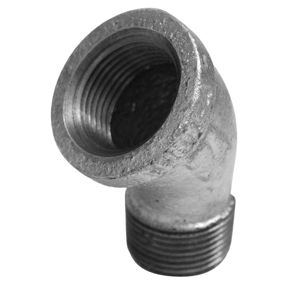 1/2 Inch Galvanized Malleable Iron 45-degree Fpt X Mpt Street Elbow Model 510-503hp