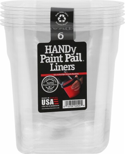 Paint Pail Disposable Liners 6 Pack For Easy Painting