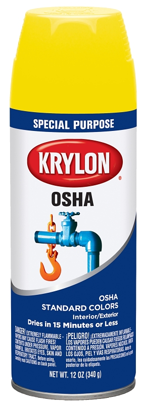 Osha 12 Oz. Gloss Spray Paint In Safety Yellow - High Visibility