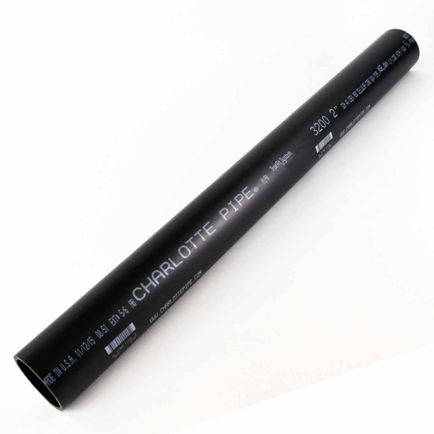 Schedule 40 ABS Pipe, Foam Core, 2 In. x 2 Ft