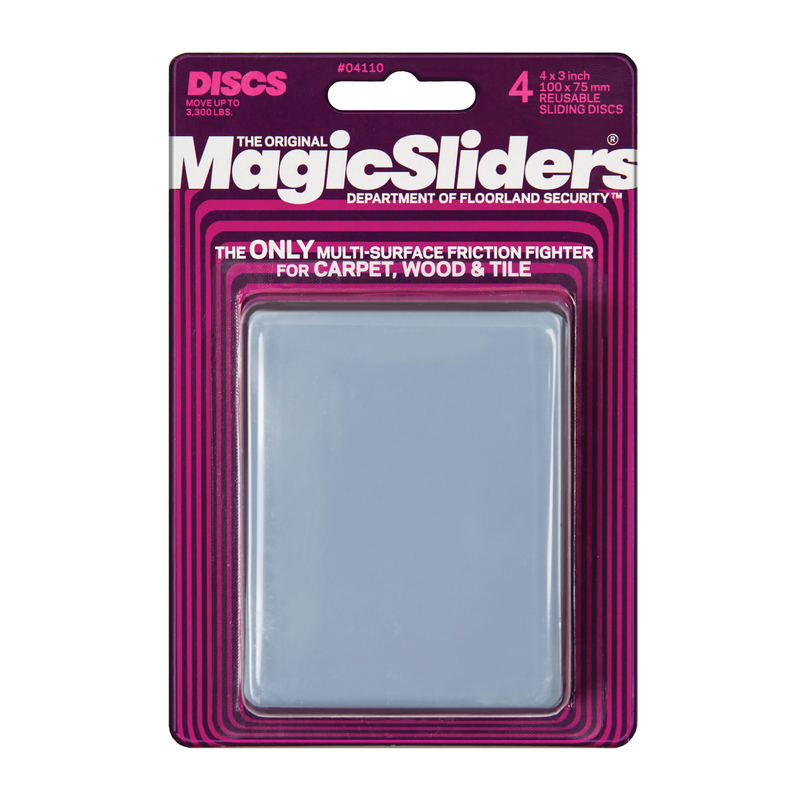 Magic Sliders 4 In. x 3 In. Sliding Disc (4-Pack)