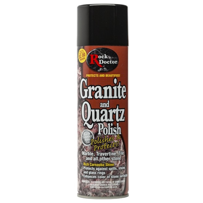 18 Oz. Nonabrasive Granite & Quartz Polish Spray For Stone Surfaces