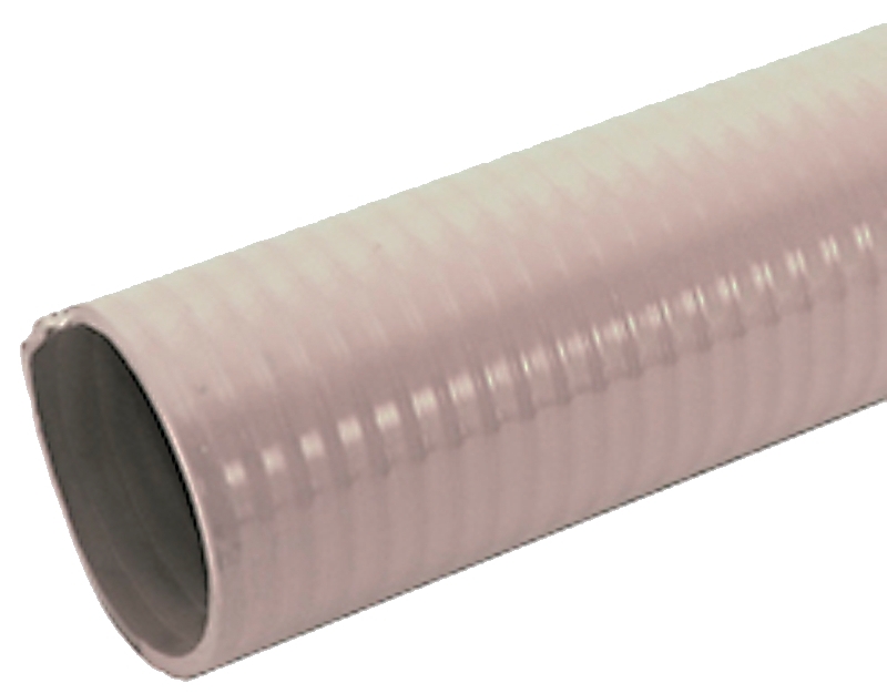 PVC Flexible Spa Hose, White, 1 In. x 1.31 In. x 50 Ft.