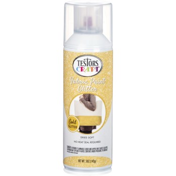 5 Oz. Gold Shimmer Fabric Spray Paint - Vibrant, Machine Washable Finish