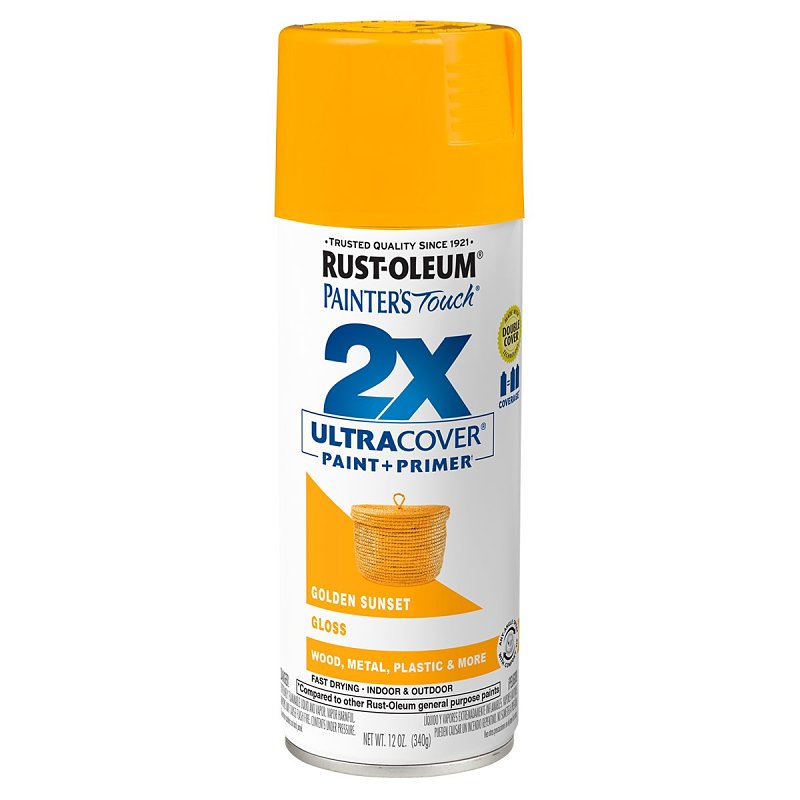 Painter's Touch 2x Ultra Cover 12 Oz. Gloss Spray Paint, Golden Sunset