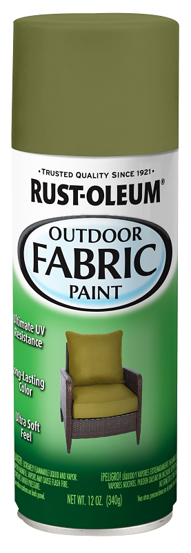 12 Oz. Flat/matte Outdoor Fabric Spray Paint, Olive Green, Model 358833
