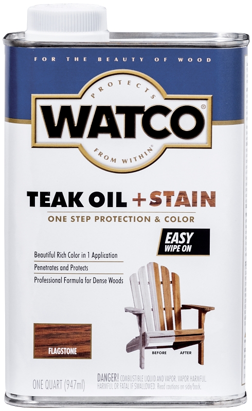 1 Qt. Flagstone 350-voc Teak Oil And Stain For Dense Woods