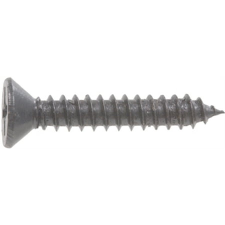 12 X 1-1/4 Wood Screw Flat Head Phillips, Black Finish Hillman Hooks and Eyes
