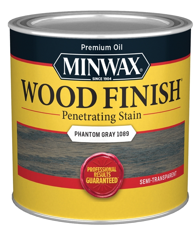 1/2 Pint Phantom Gray Oil-based Wood Finish Stain - Semi-transparent