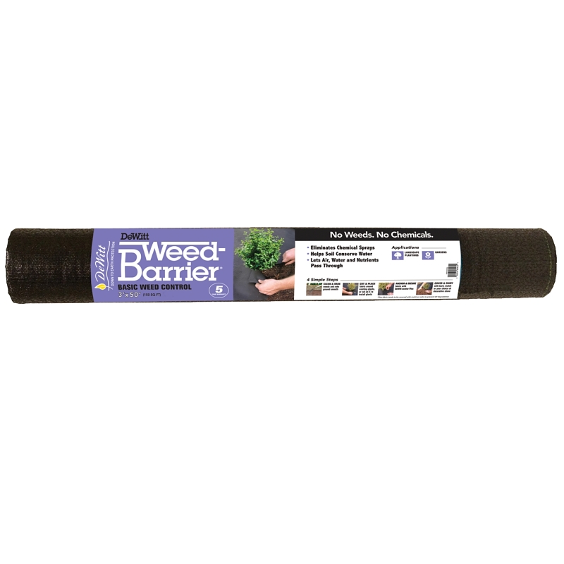 Weed Barrier Weed Control Landscape Fabric, 3 x 50 Ft.