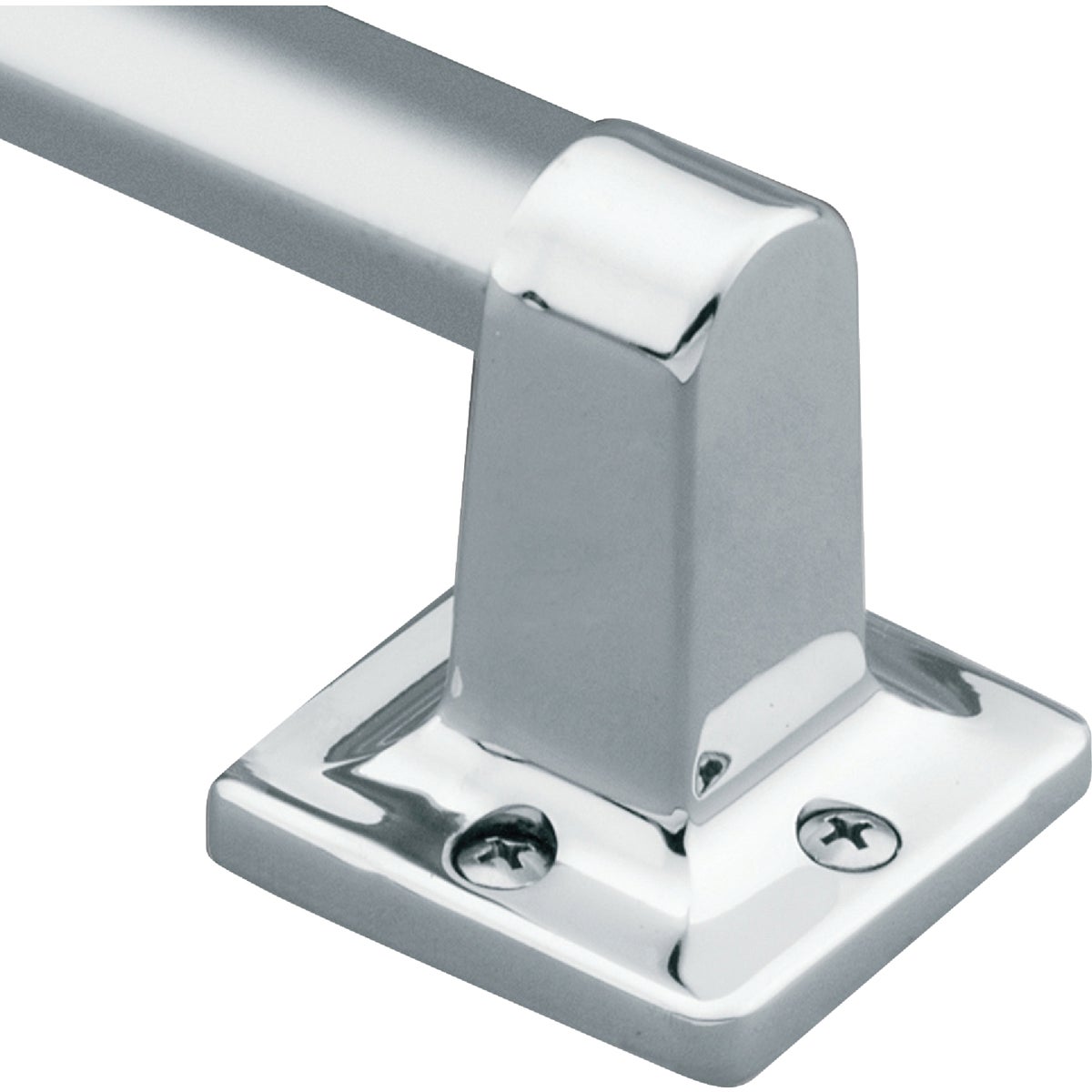 24 In. Chrome Exposed Screw Grab Bar, 250 Lb Capacity