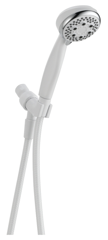 4-Spray Massaging Handheld Shower Head, White