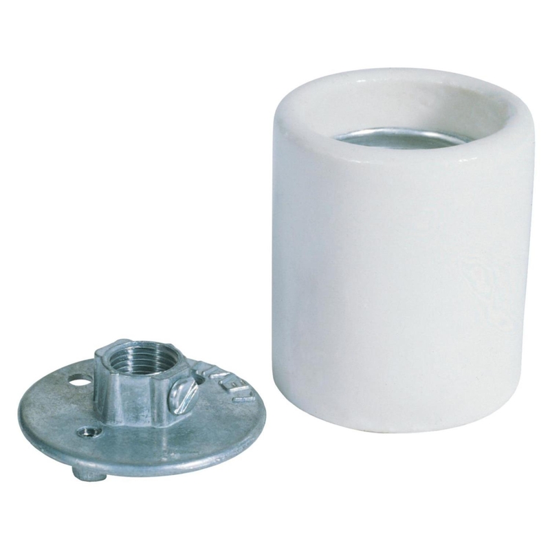 Westinghouse Keyless Medium Base White Porcelain Lamp Socket