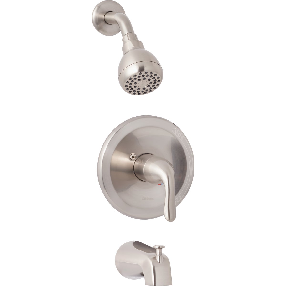Brushed Nickel Single-handle Metal Lever Tub & Shower Faucet F1210002np-jpa3